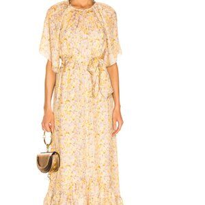 The Great - The Flutter Sleeve Dress w/ Sash